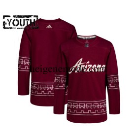 Kinder Arizona Coyotes Eishockey Trikot Blank Adidas Alternate 2022-2023 Desert Night Rot Authentic